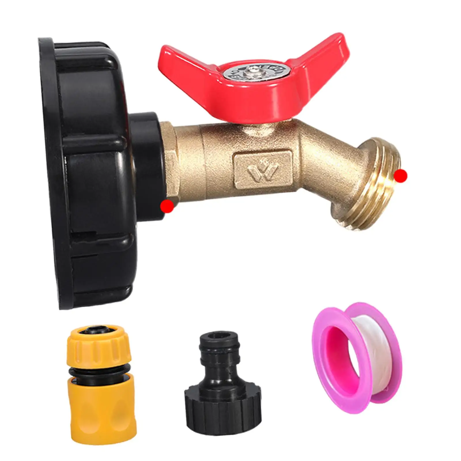 IBC Tote Adapter Versatile 1000L Water Tote Hose Adaptor for Garden Hose Easy Installation IBC Tote Fittings Water Tank Adapter