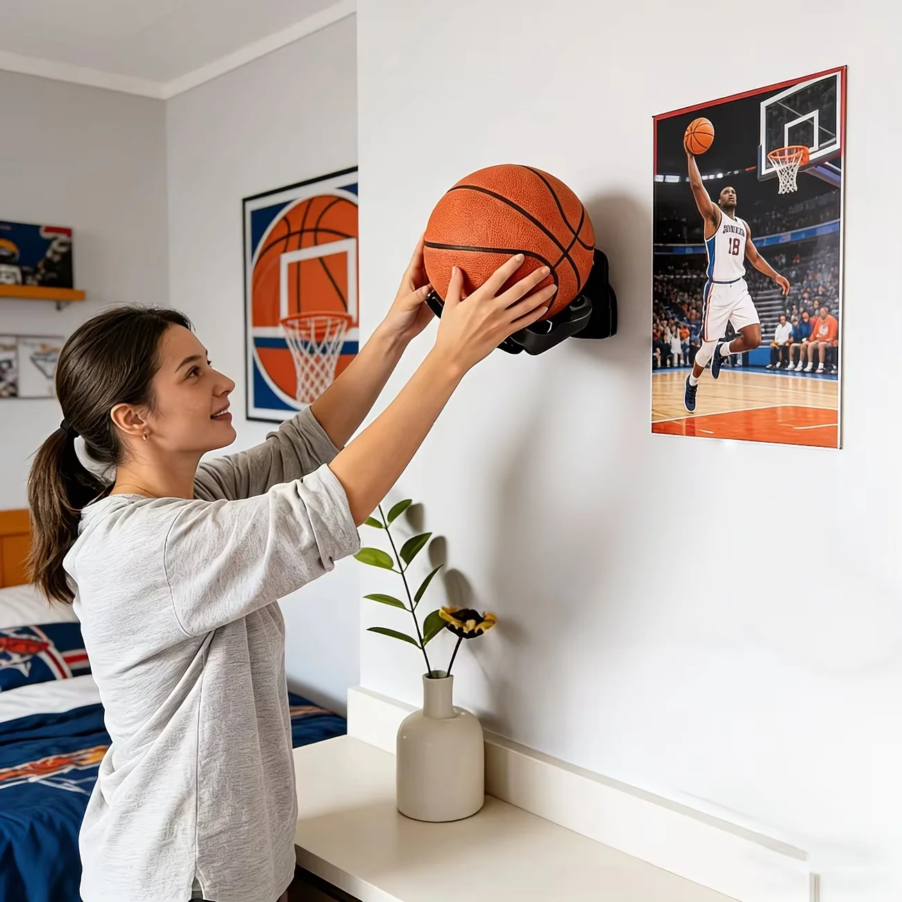 1 Wandmontierter Basketballkor – Badminton Zone Bewertung und Preis