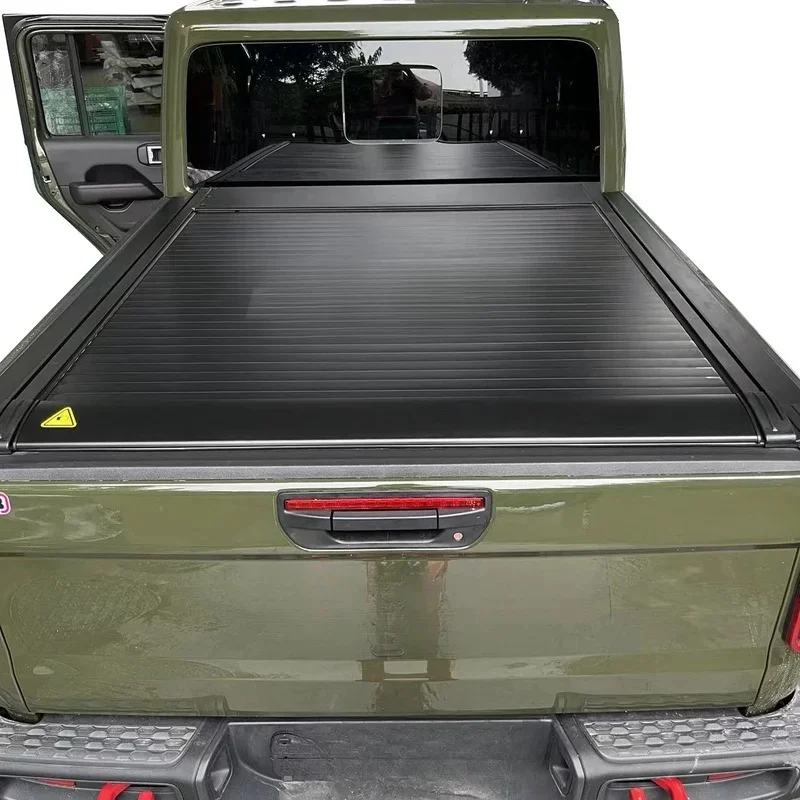 Premium Hard Electric Button‑Control Retractable Pickup Bed Roller Shutter Tonneau Cover For Auto Exterior Modification