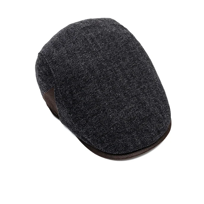 Winter Warm Fleece Lined Cotton Blend Newsboy Cap 10cm Deep Crown Soft Touch Classic Vintage for Outdoor Hiking Casual Hat