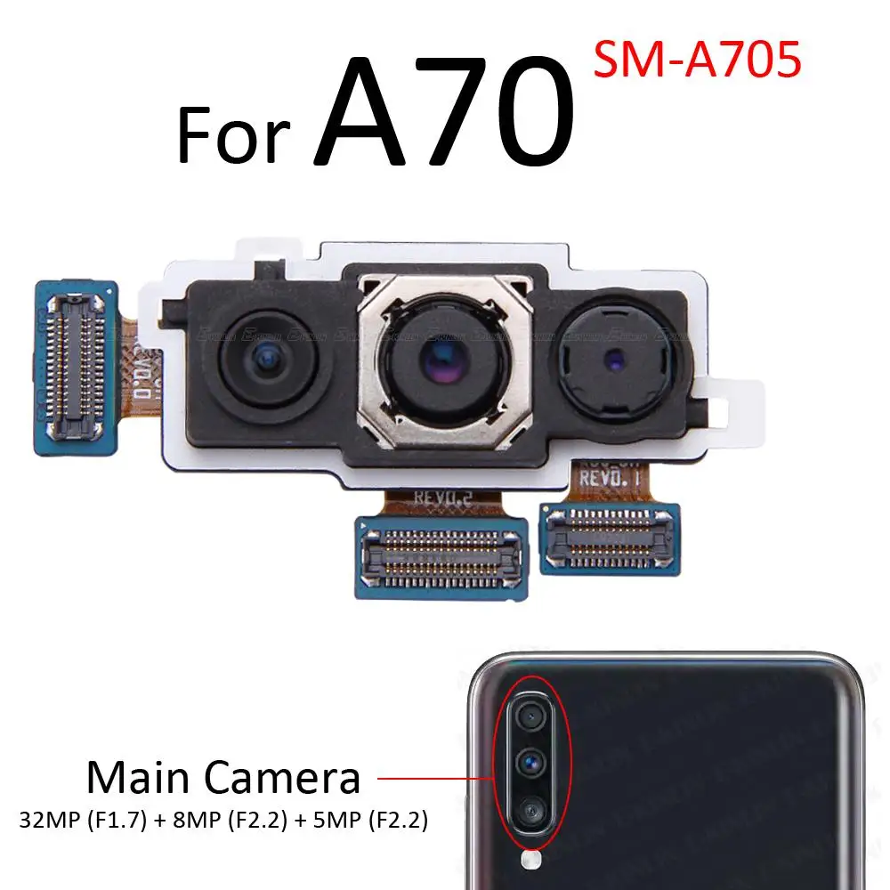 Trước & Sau Lưng Chính Selfie Camera Flex Cho Samsung Galaxy A80 A70 A60 A50 A40 A30 A20 A10 lớn Nhỏ Module Ruy Băng