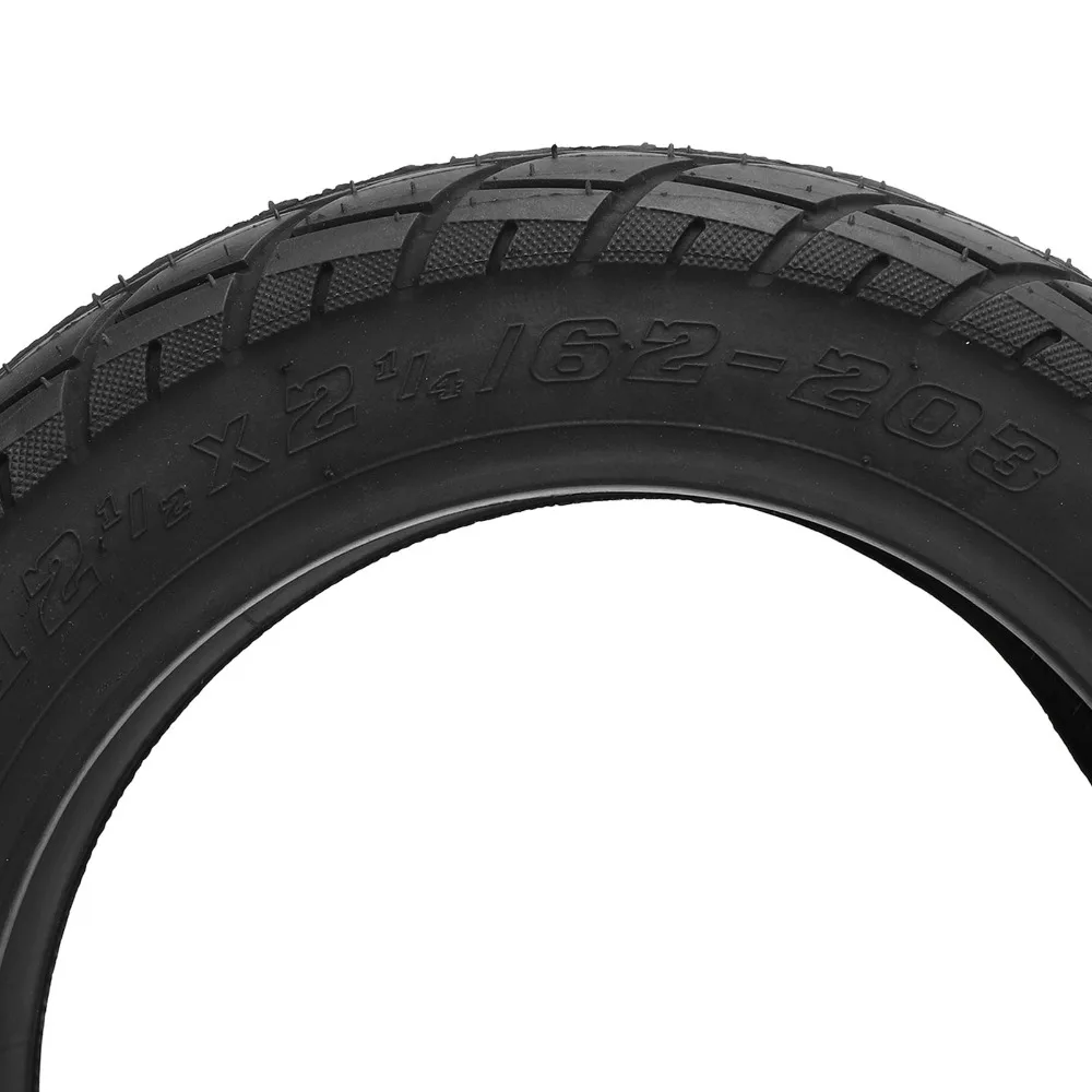 

12 1/2 x 2 1/4 (62-203) Electric Scooter Tire 12 Inch Rubber Replacement Tire Black Puncture Proof Electric Bike Tire