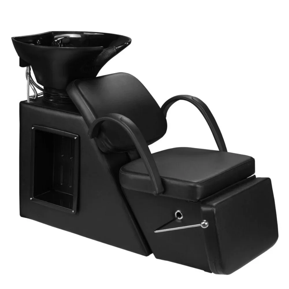 

Beauty Hair Salon Shampoo Bed Ceramic Wash Basin Shampoo Beds Barber Shop Furniture Shampoo Chair Bed