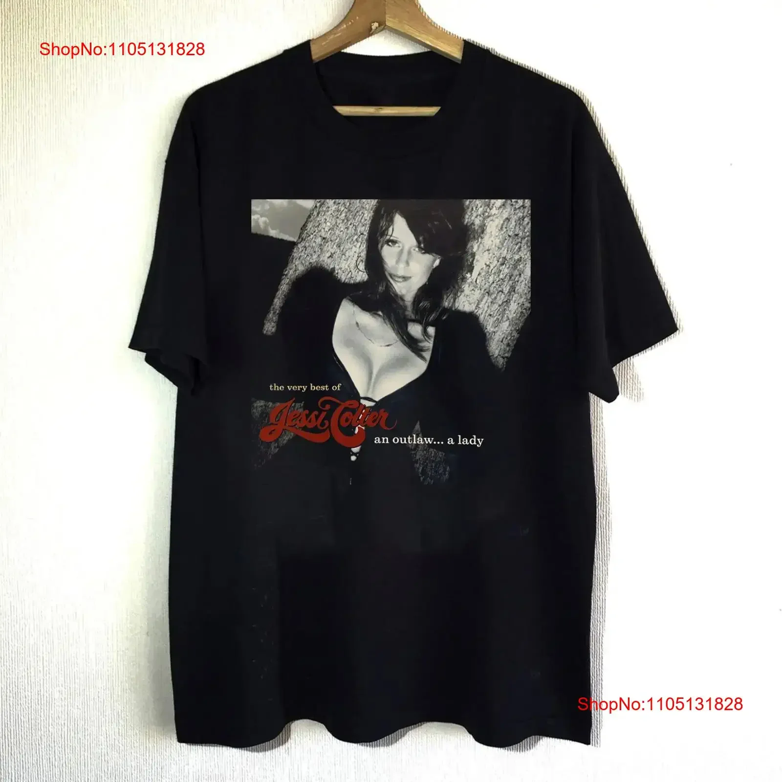 JESSI COLTER AN OUTLAW A LADY LE MUY MEJOR DE 100 Camiseta de algodón MC600 vintage lavado Casual homme moda ropa informal suave
