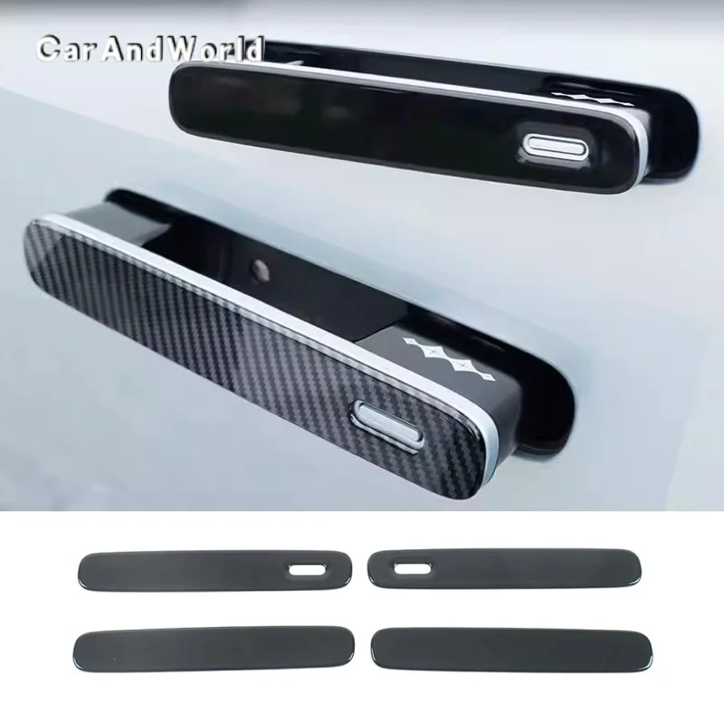 

ABS углеродное волокно, дверная ручка, чаша, рамка, накладки, автомобильные аксессуары для BYD Formula Equation Leopard Titanium 3 2025 2026