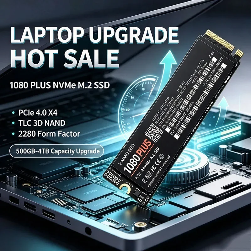 New 1080 PLUS SSD NVMe M2 500GB SSD 1TB 2TB 4TB SSD M.2 2280 PCIe3.0X4 Internal Solid State Drive Disk for Laptop Desktop PC