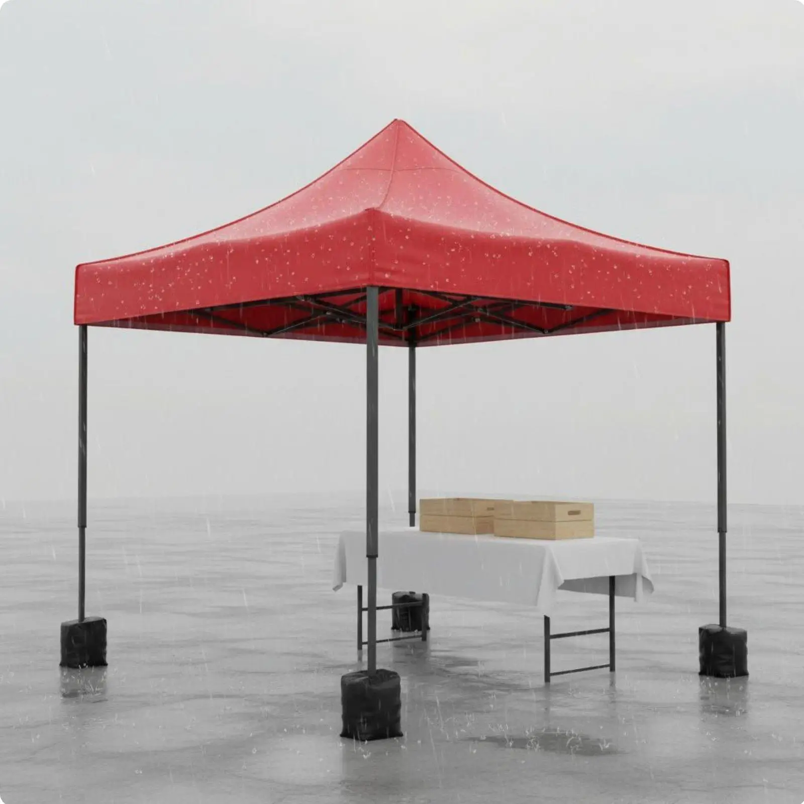 Universal Gazebo Canopy Replacement Roof Outdoor Tent Cover 3x3m Waterproof Oxford Cloth for Market Stall
