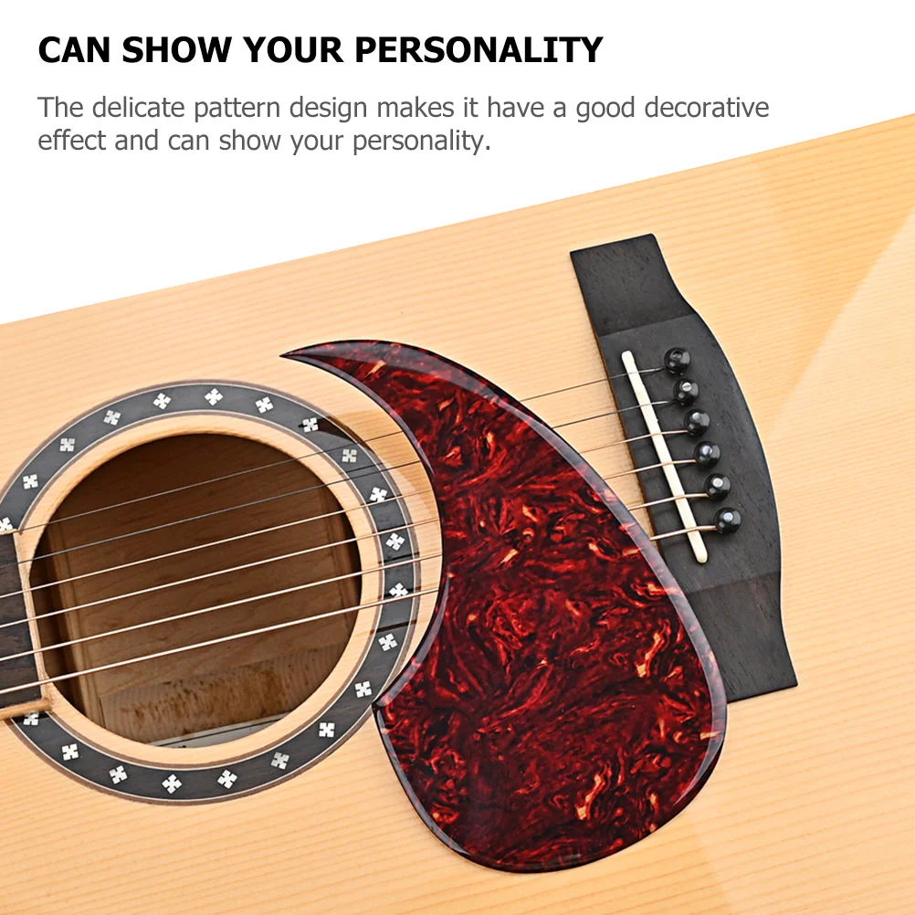 Guitar Pickguard Sticker Acoustic Protector Electric Decal PVC Thick Turtle Shell Anti Scratch Self Adhesive Smooth For