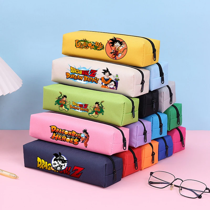 

Dragoned Ball Boy Pencil Case Kid Student Simple Cartoon Anime Stationery Box Solid Color Pencil Bag School Supplies Gift 2026