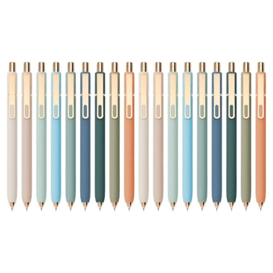

Gel Pens Black Ink Pens for Office 0.5mm Fine Point Pen Smooth Writing Retractable Metal