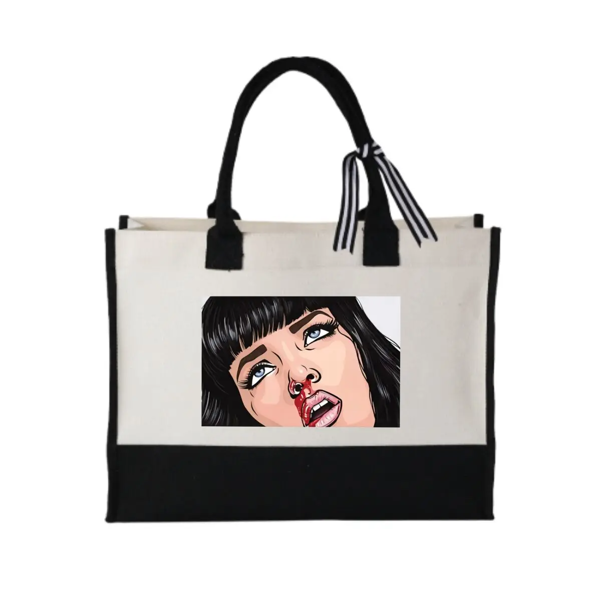 

Элегантная лоскутная холщовая подарочная сумка в стиле поп-арт для подарков на день рождения