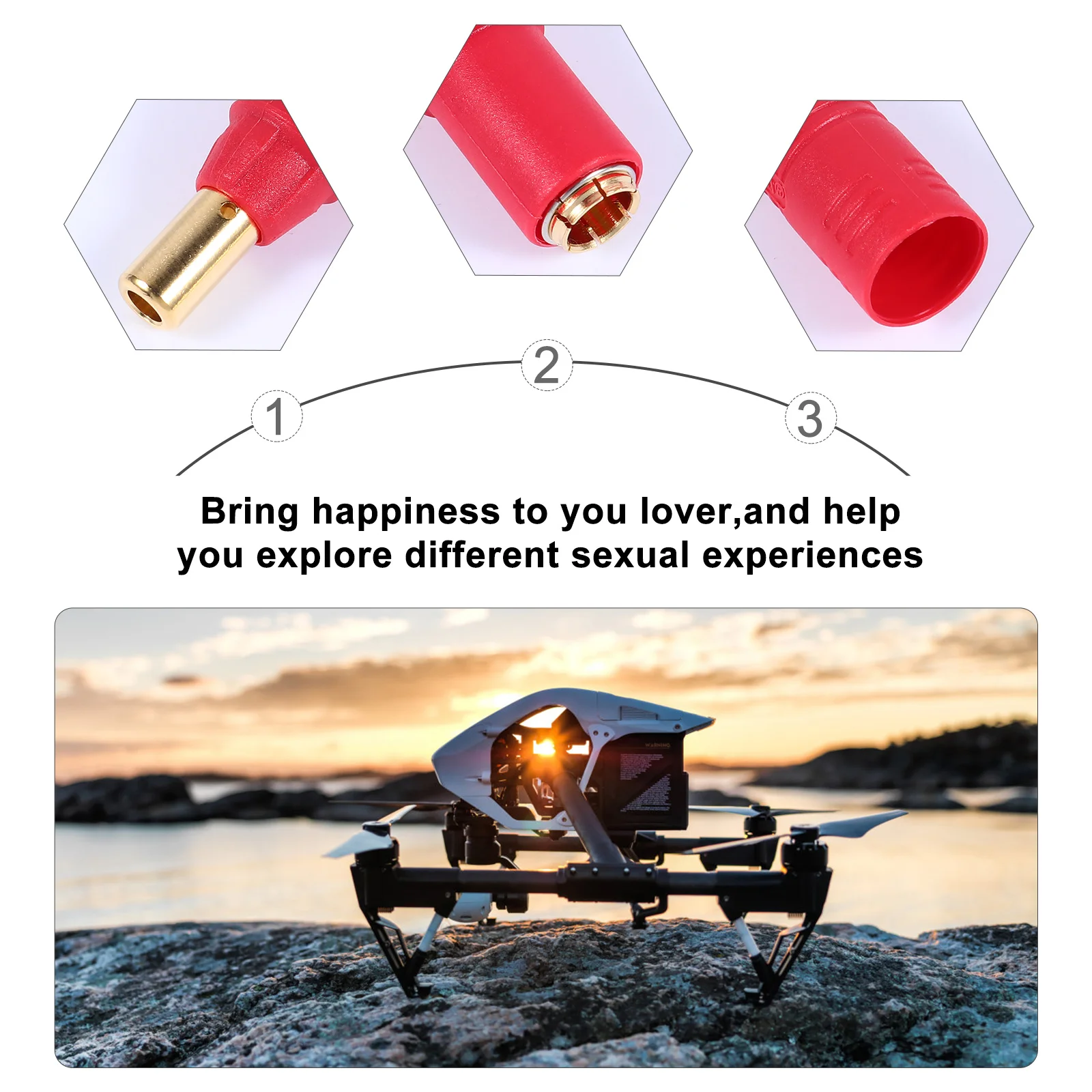 

4Pcs As150 Anti Spark Connector Plug Set Male Female Connector for Rc Lipo Batteries Drone Airplane Car Vehicles