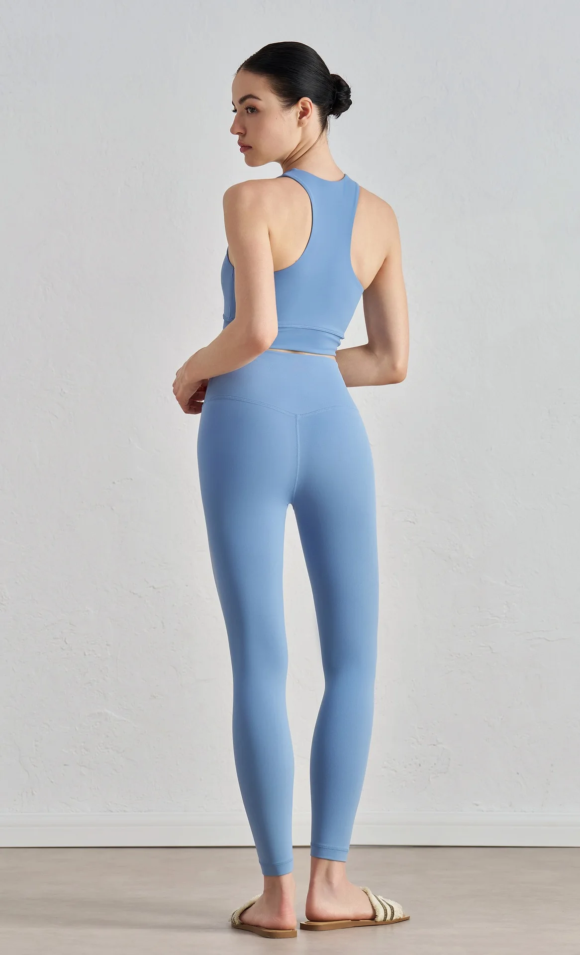 Damen-Yoga-Hosen Leggings, verbesserte Generation, hohe Taille, Fitness-Leggings mit Po-Lifting-Effekt, Anti-Curling-Design für ideales Fitness-Ergebnis – Detail 10