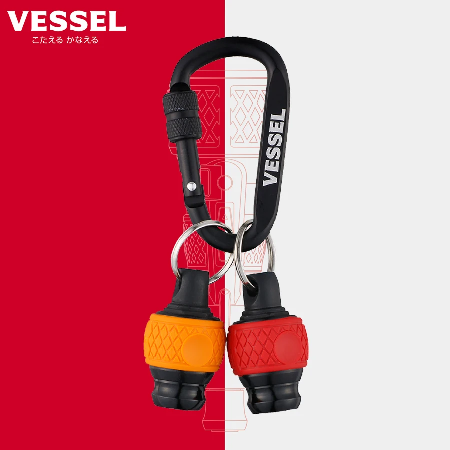 

Vessel QB-22K2RY Ball Grip Quick Catcher, 2 Pack (Red & Yellow) Bit Holder