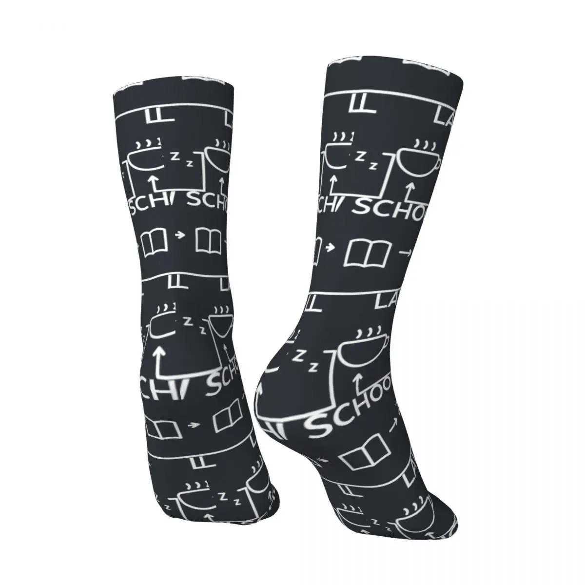 Funny Happy Law School Student Tri-Blend Men's Socks Vintage Harajuku Hip Hop Novelty Seamless Crew Crazy Sock Gift Printed