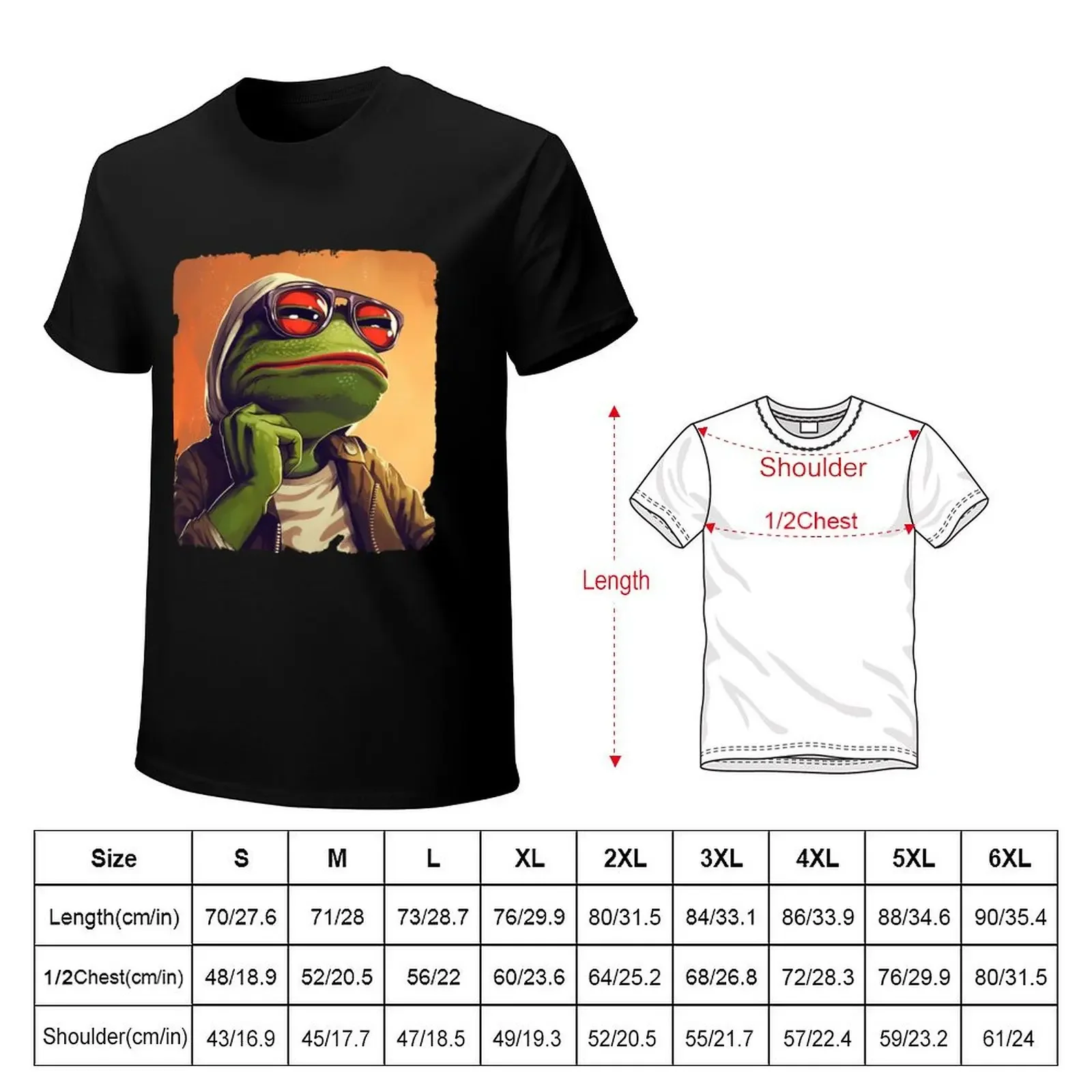 Pepe T-Shirt cotton graphic tees graphics Short sleeve tee shirts graphic tees workout shirts for men