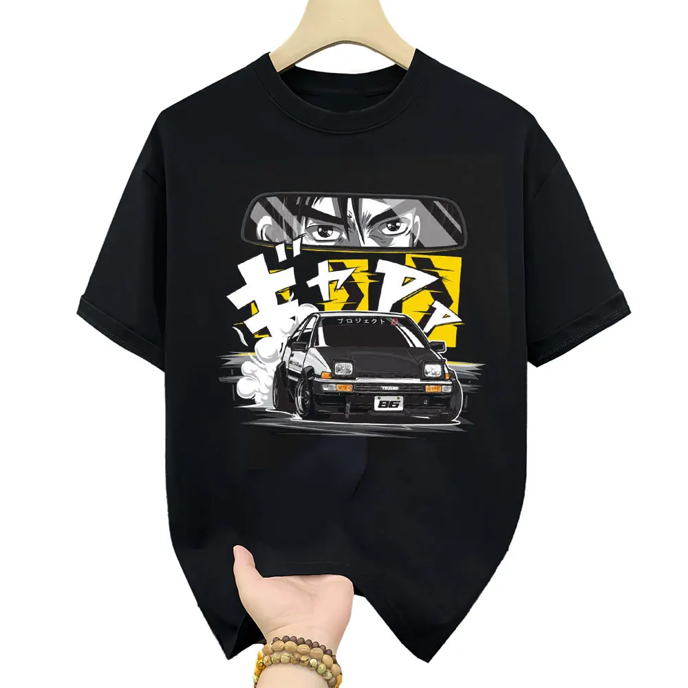 

AE86 Initial D - Retro Mountain Drift Racing Manga Gift T shirt Street Racer Anime print Graphic clothes All size Tops 0126