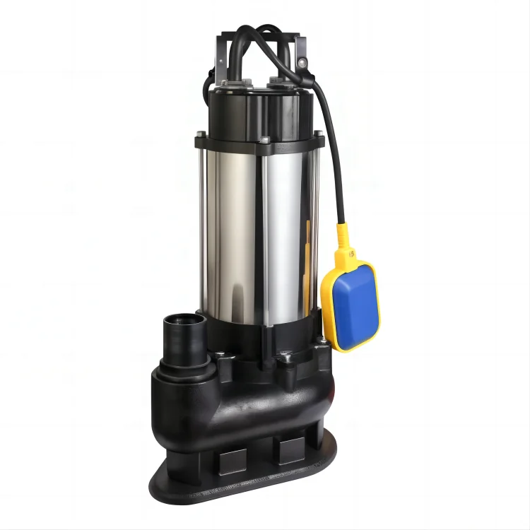 0.75kw submersible water pump with cutting system and float switch