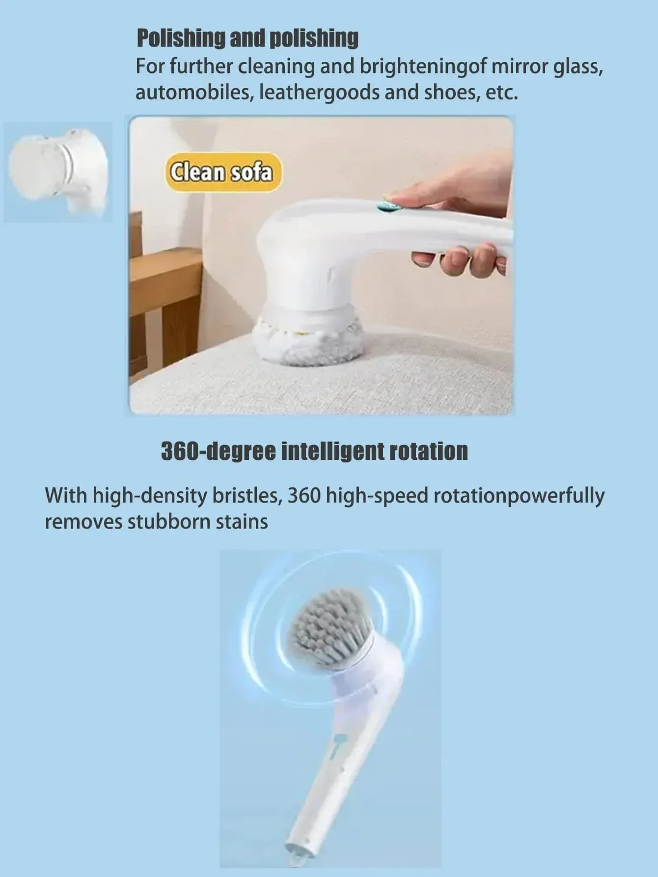 Multi-functional Electric Cleaning Brush for Kitchen and Bathroom - Wireless Handheld Power Scrubber for Dishes, Pots, and Pans