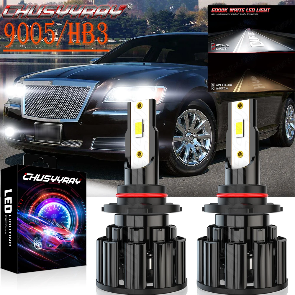 

CHUSYYRAY Car lights 9005 HB3 LED Car Headlight Bulbs 9005 HB3 48W 12000LM 6000K Auto Headlamp Easy installation Plug And Play