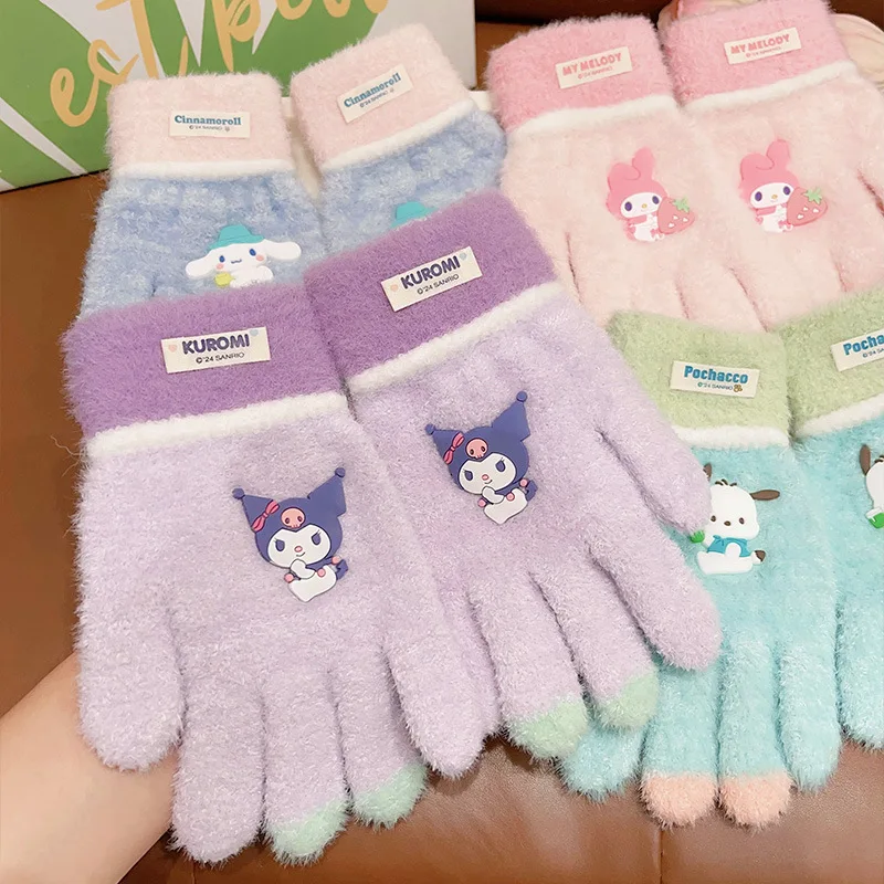 Sanrio winter boys and girls five finger cover bambini antivento warm finger cover studenti che guidano guanti antigelo