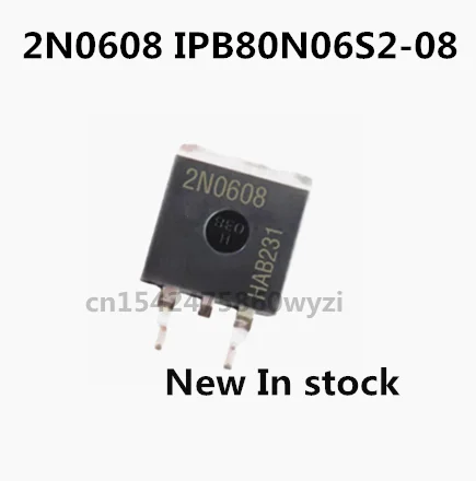 Original 5pcs/ 2N0608 IPB80N06S2-08  TO-263 55V 80A