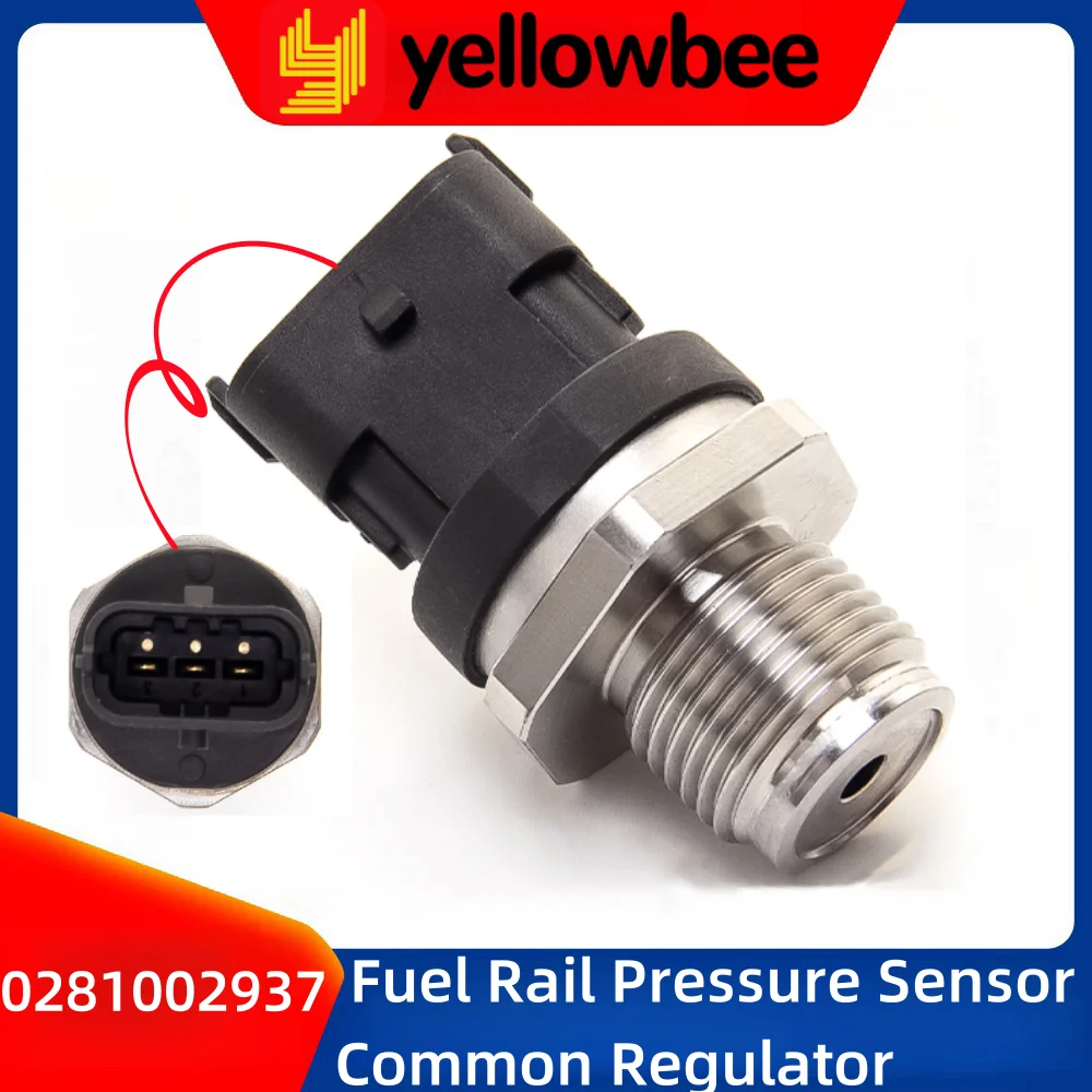 High Quality New Fuel Rail Pressure Sensor Common Regulator 0281002937 0281002863  For Ford Volvo Renault Kia Hyundai