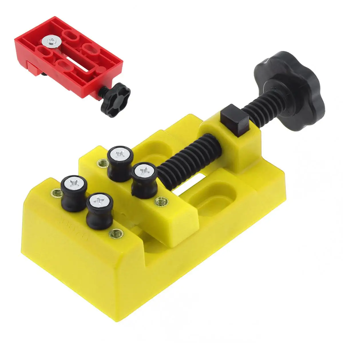 Mini Eight Hole Flat Vise With Quick Adjustment Mini Drill Press Vise for Walnut or DIY Sculpture Bodhi Bead Jig  Bench Vice