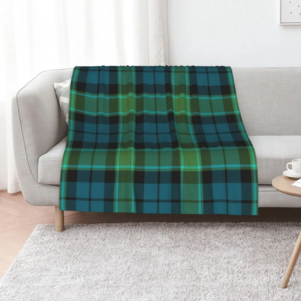 Graham of Menteith Muted Tartan Throw Blanket halloween Camping Decorative Sofa Extra Large Throw Soft funny gift Blankets