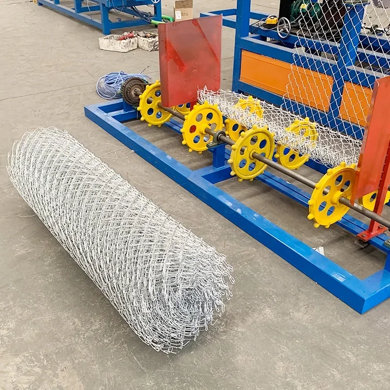 Wire Mesh Making Machines Full Automatic Double Chain Link Fence Machine for Sale Shuttleless Wire Mesh Weaving Machine