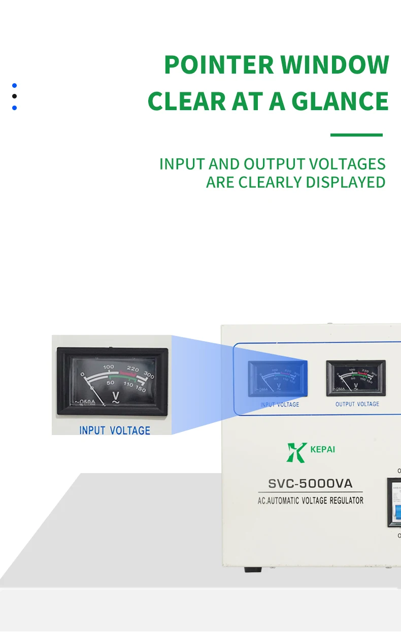 AC Single Phase SVC-5000VA   Automatic Voltage Regulator Voltage transformers 220v to 110v Relay Controlled