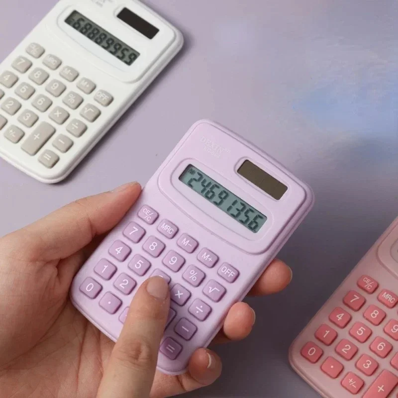 Mini Calculator Silent Calculator Mini Edition Learning Assistant Portable Calculator Back To School Supplies Student/Finance