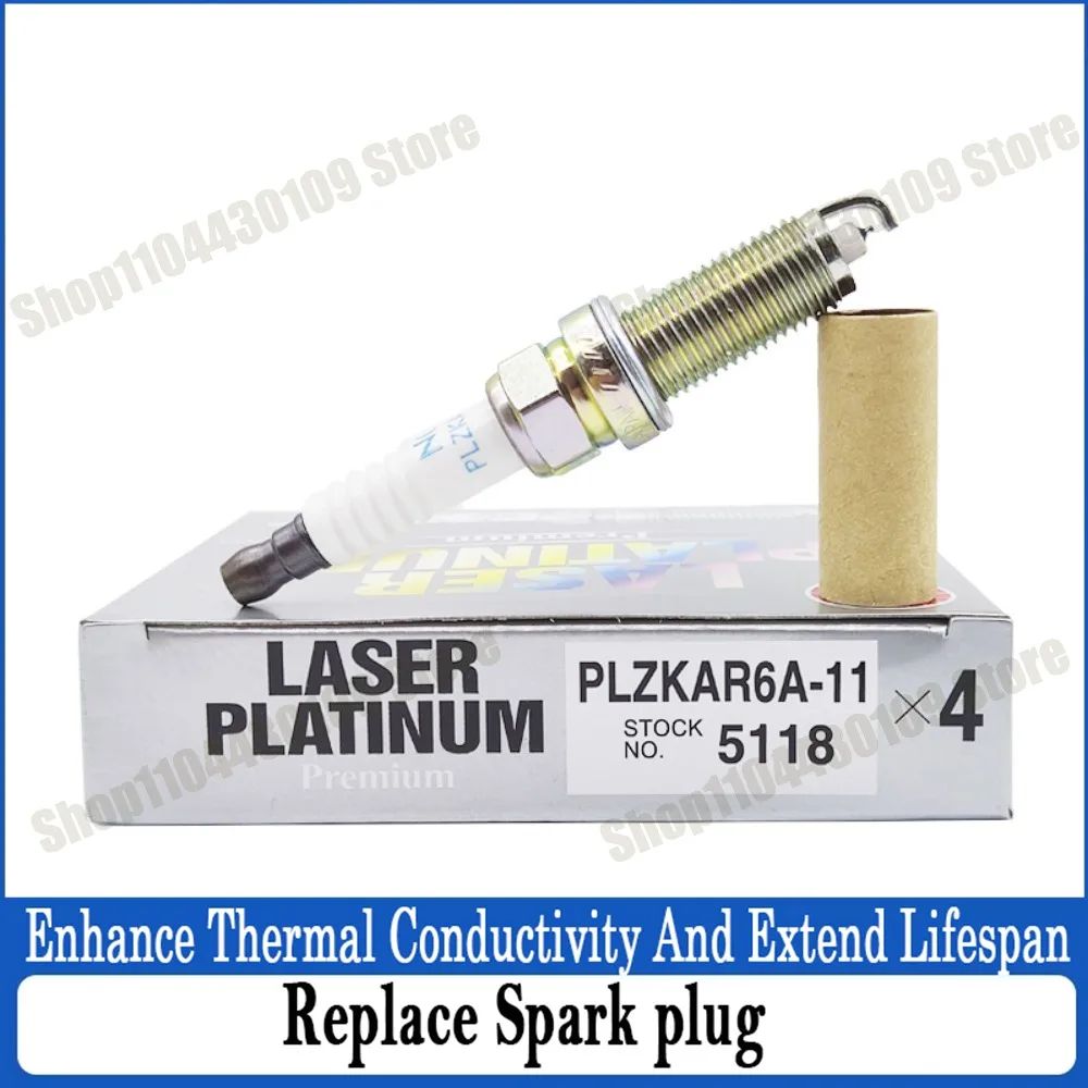 

1/4pcs PLZKAR6A-11 5118 Iridium Spark Plug Candles For Nissan X-Trail March Qashqai NV200 Tiida Micra PLZKAR6A11-5118