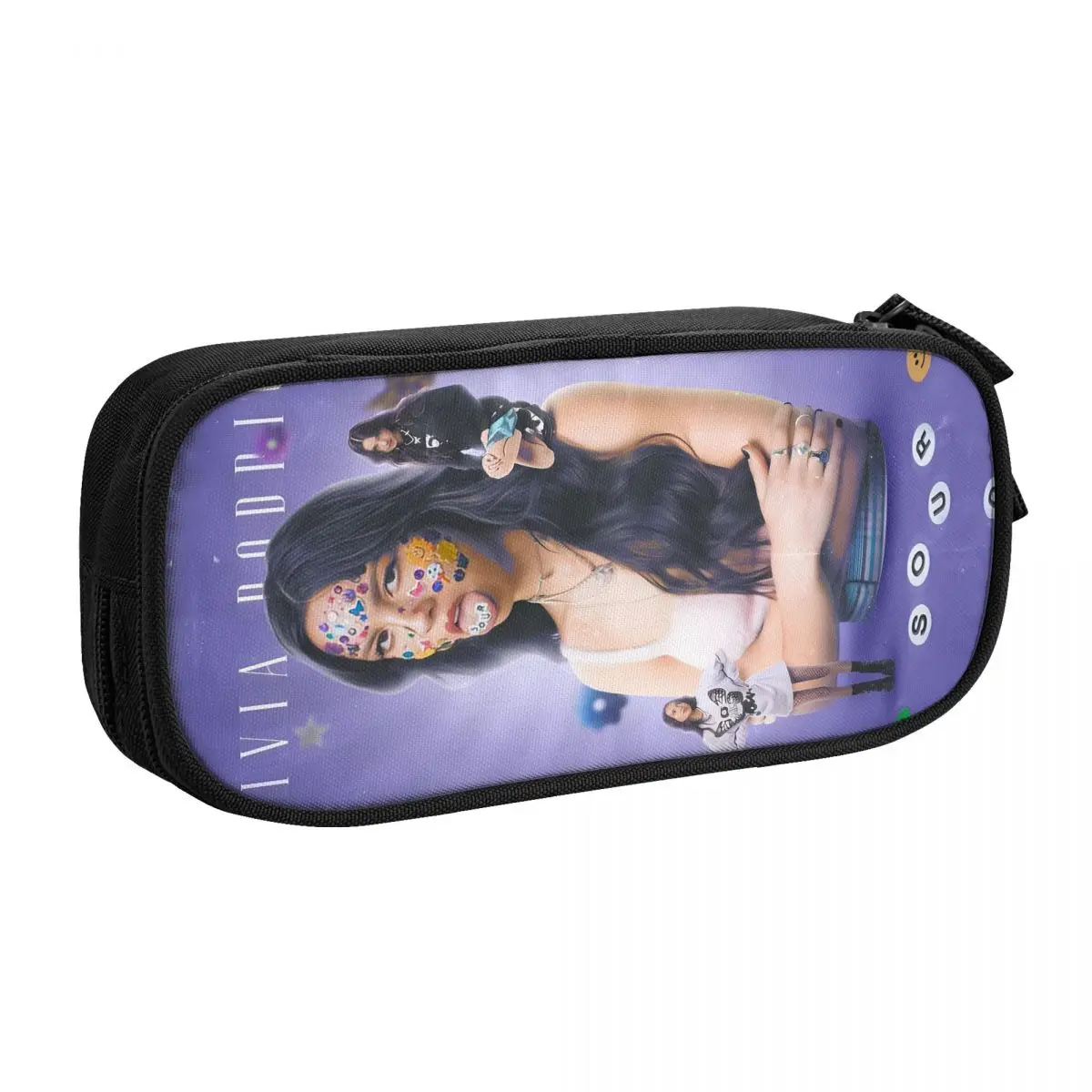 مخصص الكورية O-Olivias مقلمة للفتيات الفتيان الحامض نمط الحفل Y2k خمر تخزين كبير القلم حقيبة صندوق القرطاسية #2