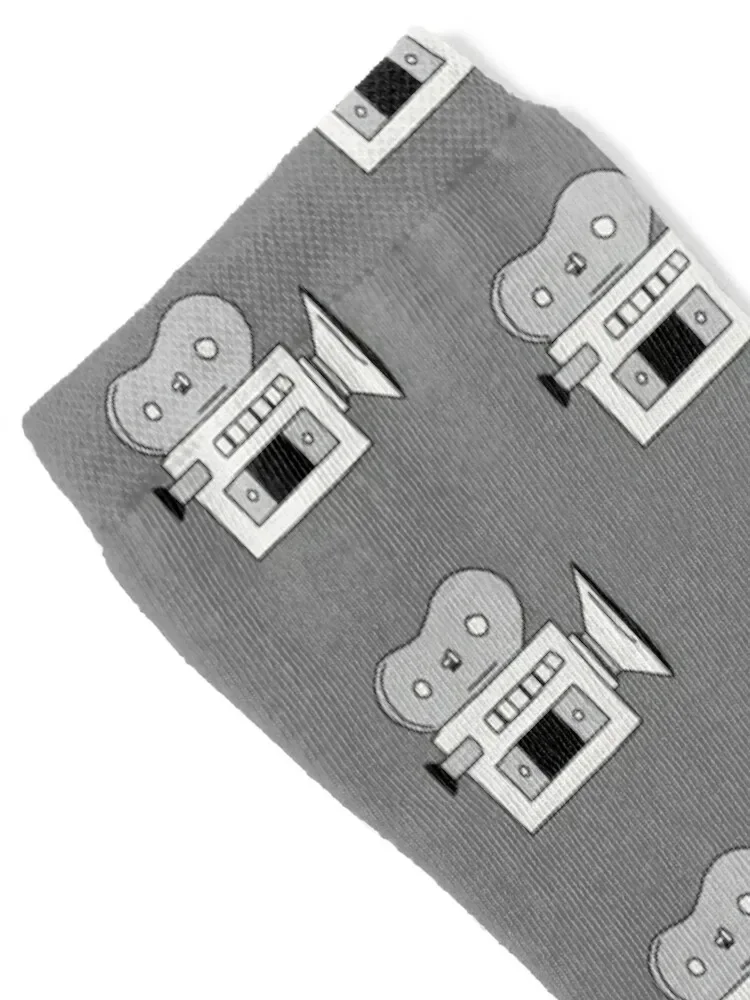 Old school vintage video camera Socks halloween japanese fashion anime Run Socks Women Men's