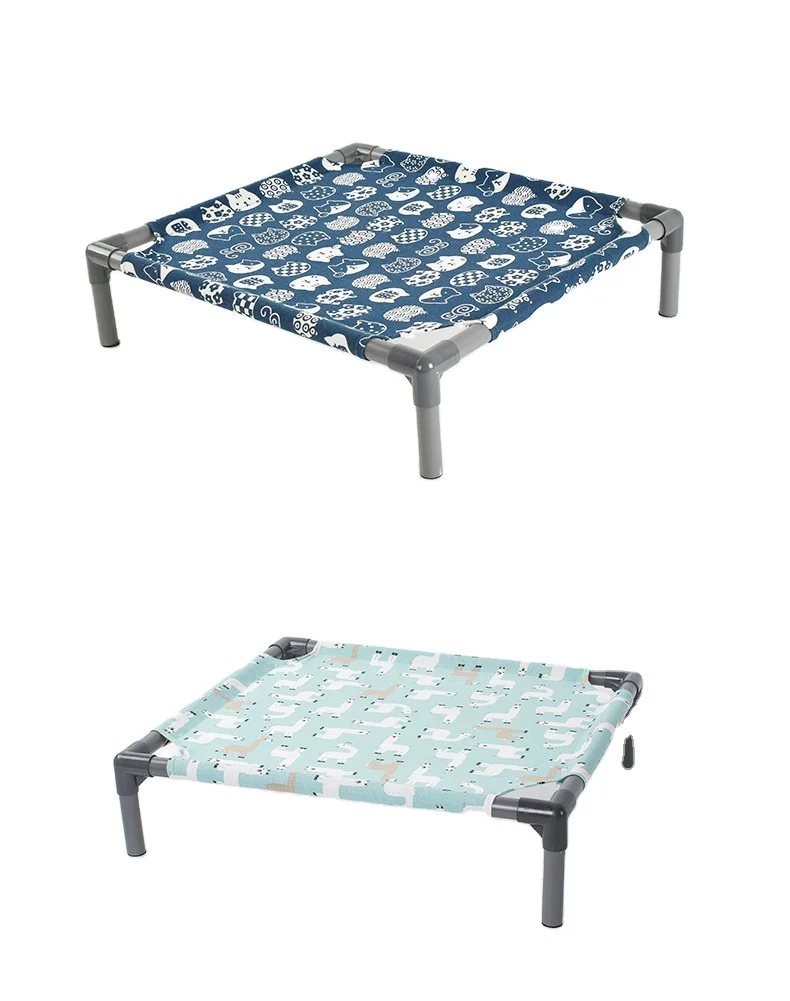 

Unique Design Elevated Dog Bed - Cooling Raised Pet Cot For Large Dog Aluminum Frame And Durable Mesh Fabric
