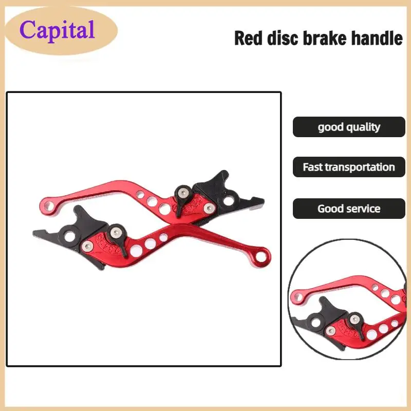 新しい1ペアのオートバイクラッチブレーキハンドルドラムレバー改造ホーン調整可能なハンドレバーオートバイアクセサリーアルミ合金