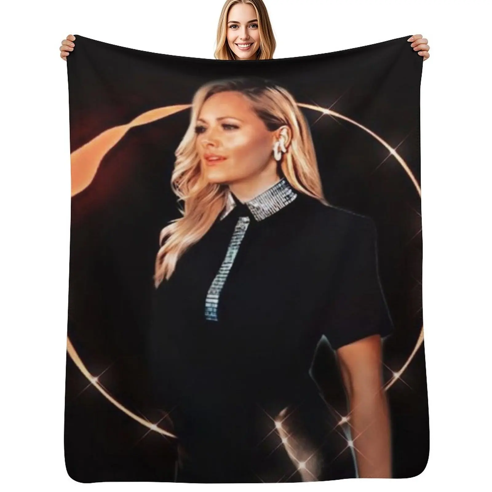 

Helene Fischer - Circle Fire Aesthetic Throw Blanket Cute Plaid for sofa Decorative Sofas Sofa Throw Blankets