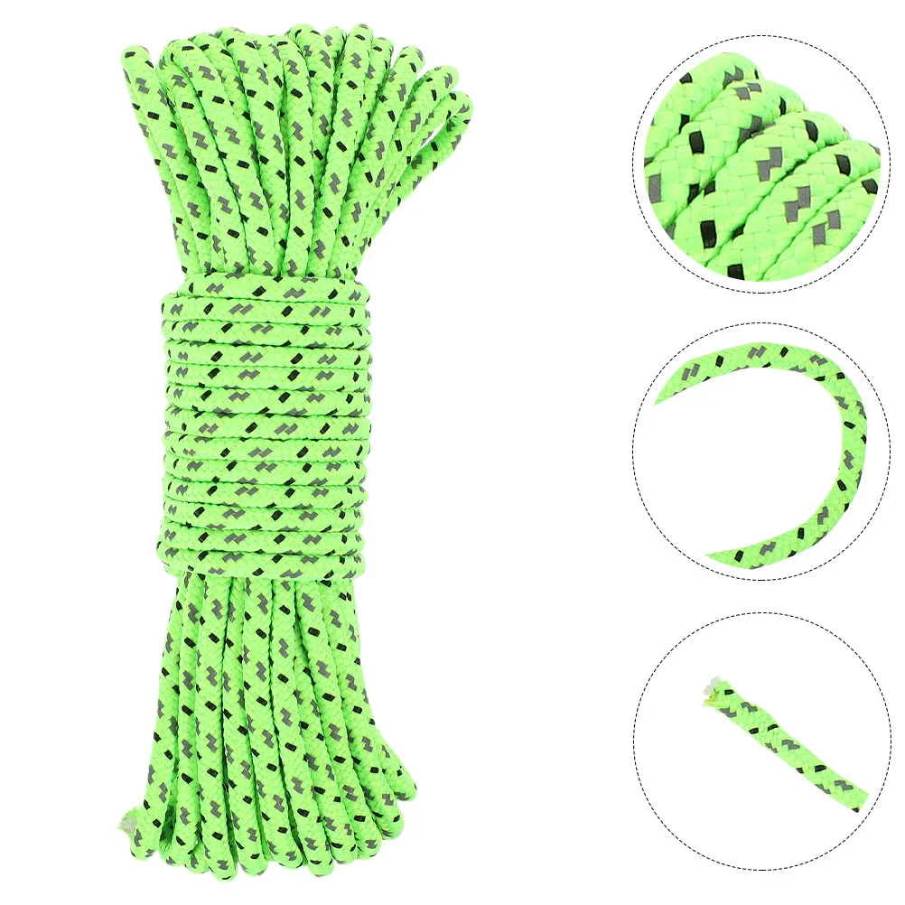 

Car Tent Fixing Rope Camping Tents Clothesline Light Green Polyester Tying Supplies