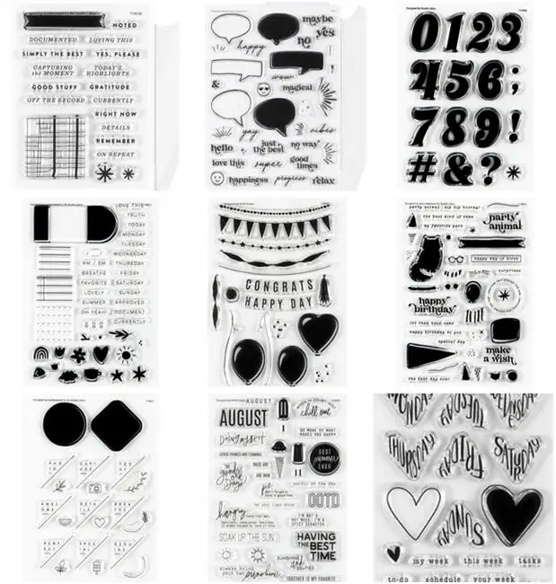 NEW Tool Background Clear Stamp /Seal For DIY Scrapbooking/photo Album Decorative Clear Stamp Sheets A6508