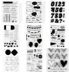 NEW Tool Background Clear Stamp /Seal For DIY Scrapbooking/photo Album Decorative Clear Stamp Sheets A6508