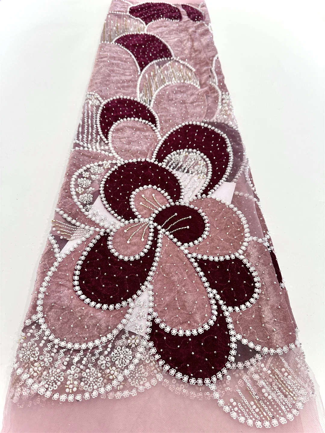 Африканская кружевная ткань с блестками и бисером, нигерийская французская сетчатая кружевная ткань, 2021, высокое качество, 5 ярдов для шитья свадебных платьев