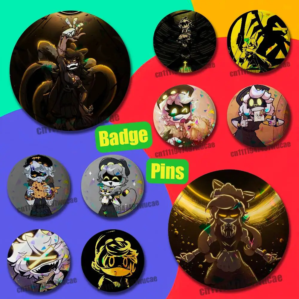 For M-Murder Drones Serial Designation N Emblem Case DIY Pin Insignia Badge Round Souvenir Brooch Button Laser Cover