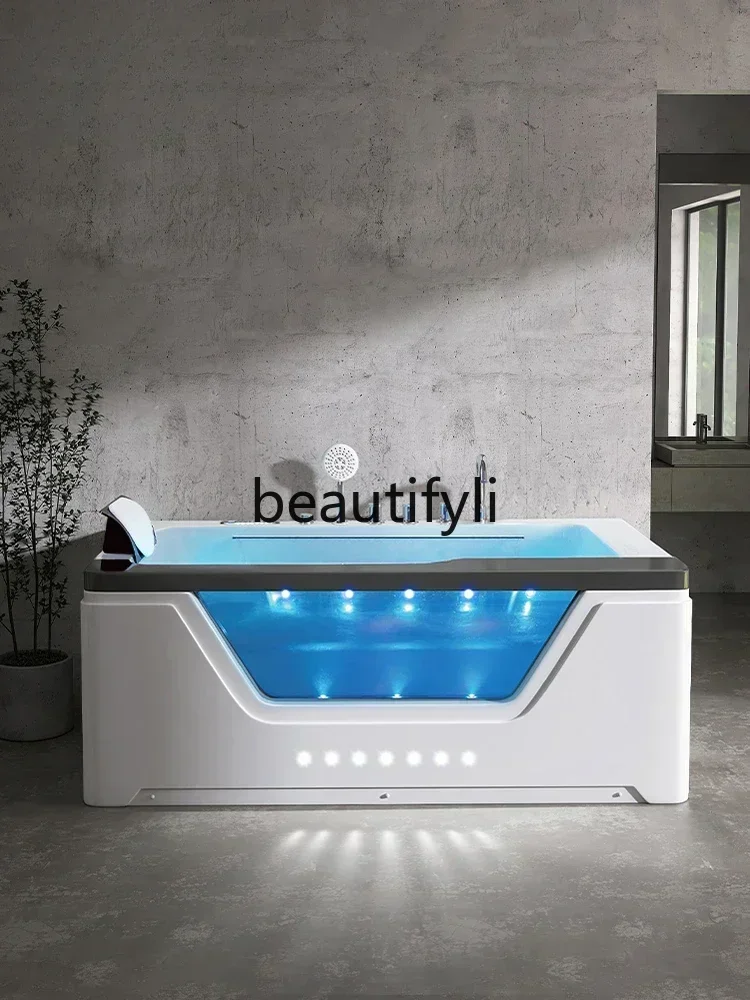 Asmt14 الوافدين الجدد AB الحمام ستارة الماء شلال تصفح تدليك الاكريليك حوض الاستحمام درجة حرارة ثابتة التدفئة 1.7 متر 209 ب #2