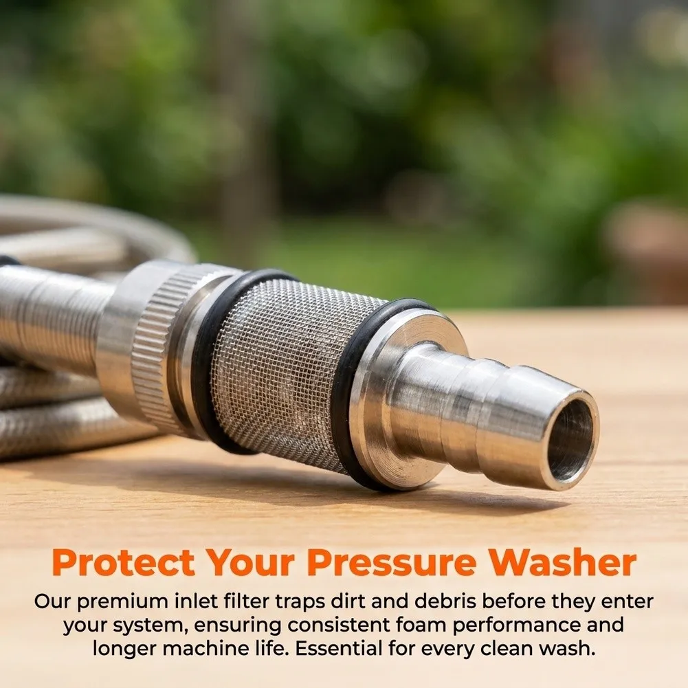 Stainless Steel Mesh Foam Sprayer Filter For Multiple Cleaning Tasks Solid Metal Construction Dense Mesh Design