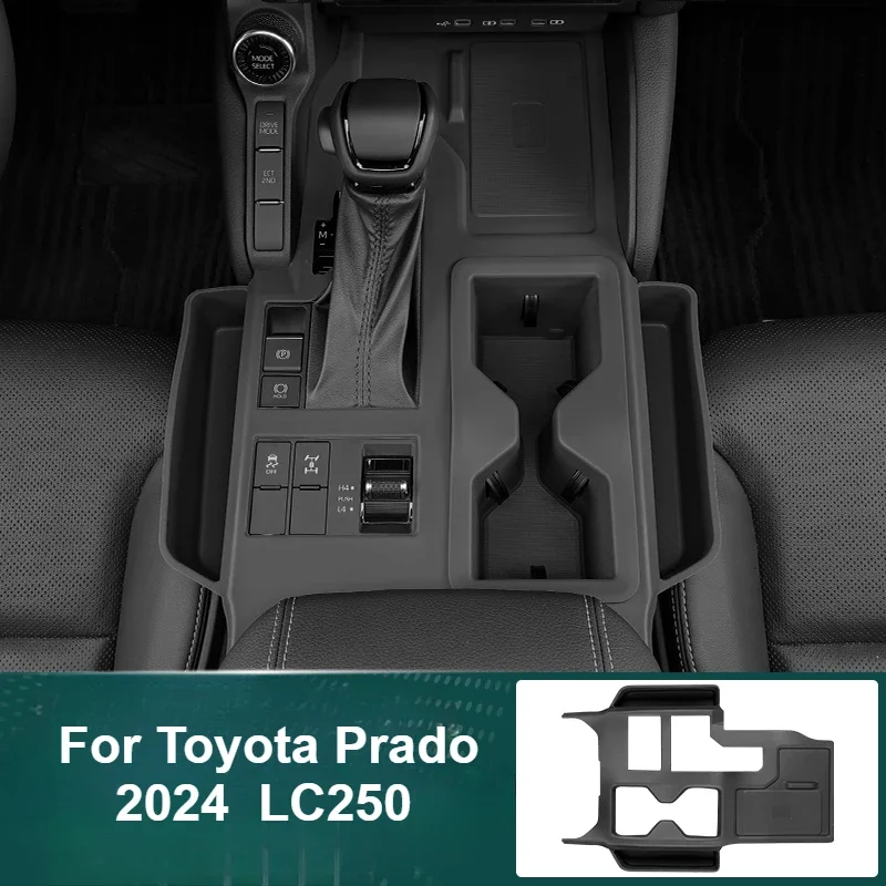 

For Toyota Prado 2024 LC250 Central Control Gear Shift Panel Silicone Pad Anti-Scratch Wireless Charging Protective Mat