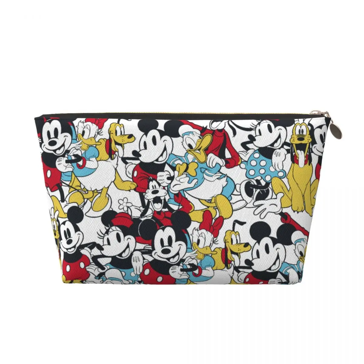 Custom Mickey Mouse And Friends Travel Toiletry Bag for Women Cartoon Cosmetic Makeup Bag Beauty Storage Dopp Kit