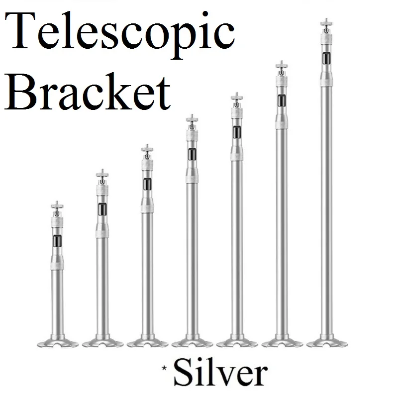 Телескопическая Длина из алюминиевого сплава, боковое Крепление, настенный потолочный кронштейн, Поворотная стойка для камеры, резьба М6, регулировка на 360 градусов