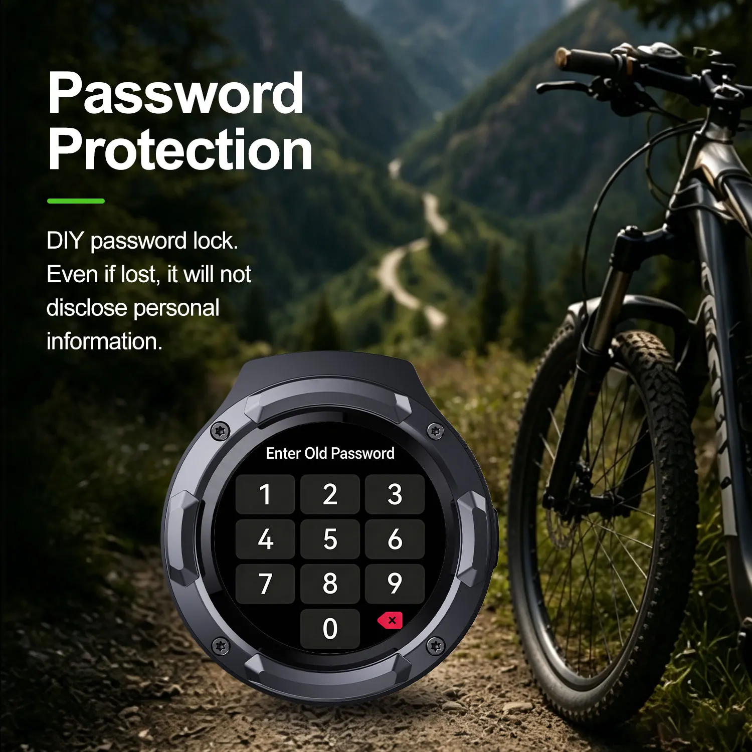 LBW For Bike/Moto Round Cycling Computer Wireless Navigation Ride Tracking Illumination Wireless Magnetic Charging Multilingual