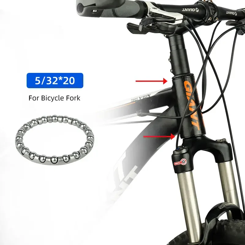 MTB Road Bike Headset Bottom Bracket Axle Ball Bearing Retainer Carbon Steel Bicycle Replacement for Hub Crank Fork view 6